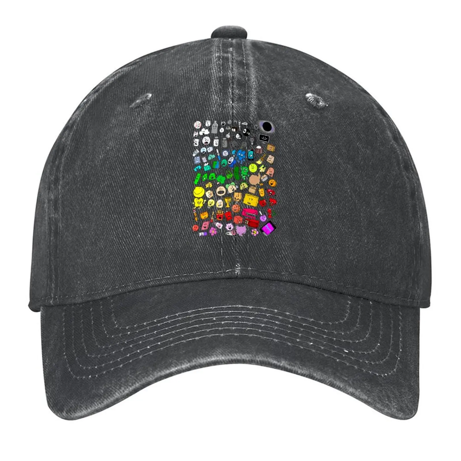 

BFDI Inanimate Insanity All Characters (Transparent) Baseball Cap western Hat summer hat derby hat Men Women's