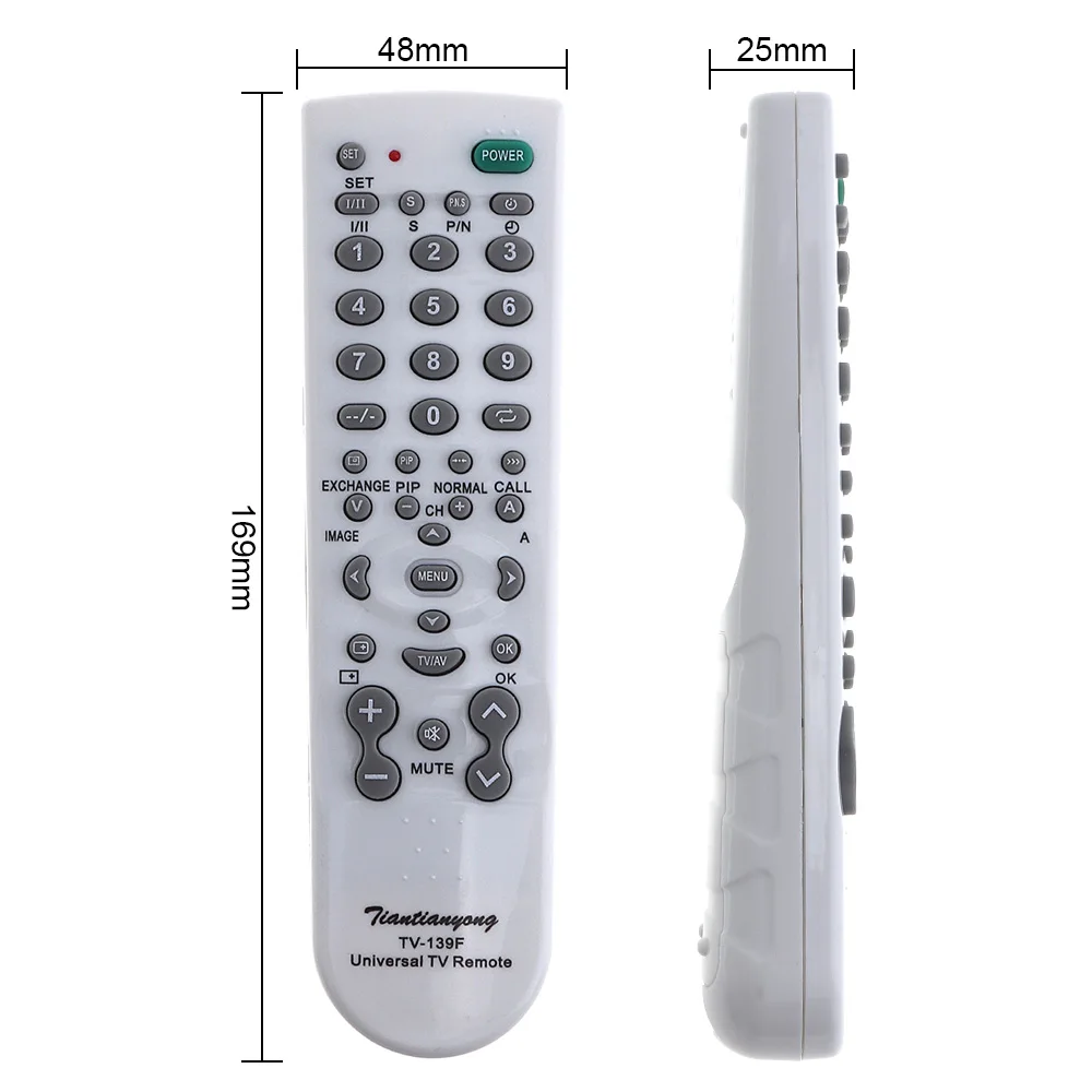 Universal IR TV Remote Control Controller with 15M Long Transmission Distance for TV-139F TV Smart LCD