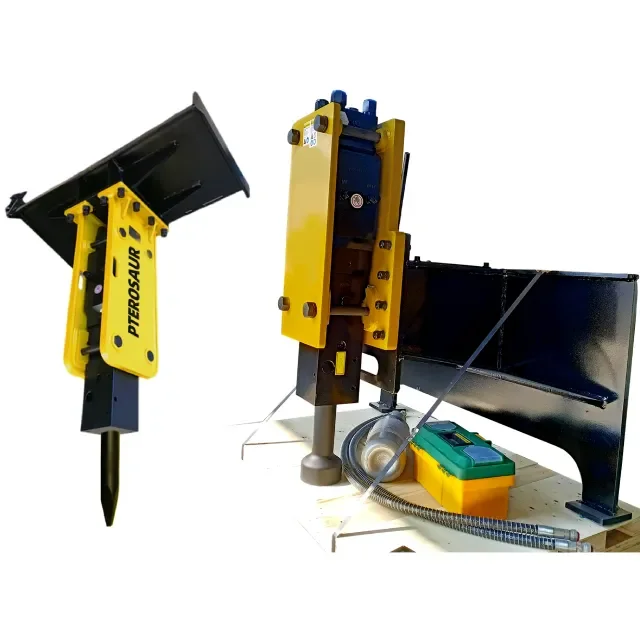 Hot Sale 68mm Chisel Mount 3-7T Post Driver for Skid Steer Loader Hydraulic Breakers in USA Market