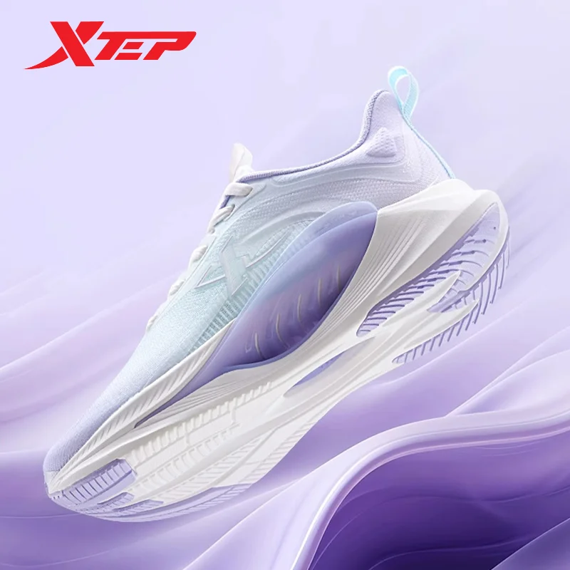 Xtep X-FLOW 7.0 Running Shoes For Women 2024 Spring Non-Slip Breathable Women\'s Sports Shoes Lightweight Sneakers 876118110012