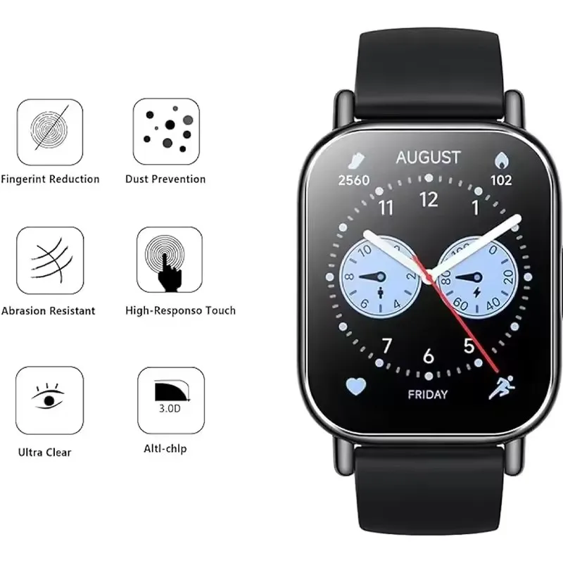 1-5Pcs Tempered Glass for Xiaomi Redmi Watch 4 Smart Watch HD Screen Protector Anti-Scratch for Mi Redmi Watch 4 Protective Film