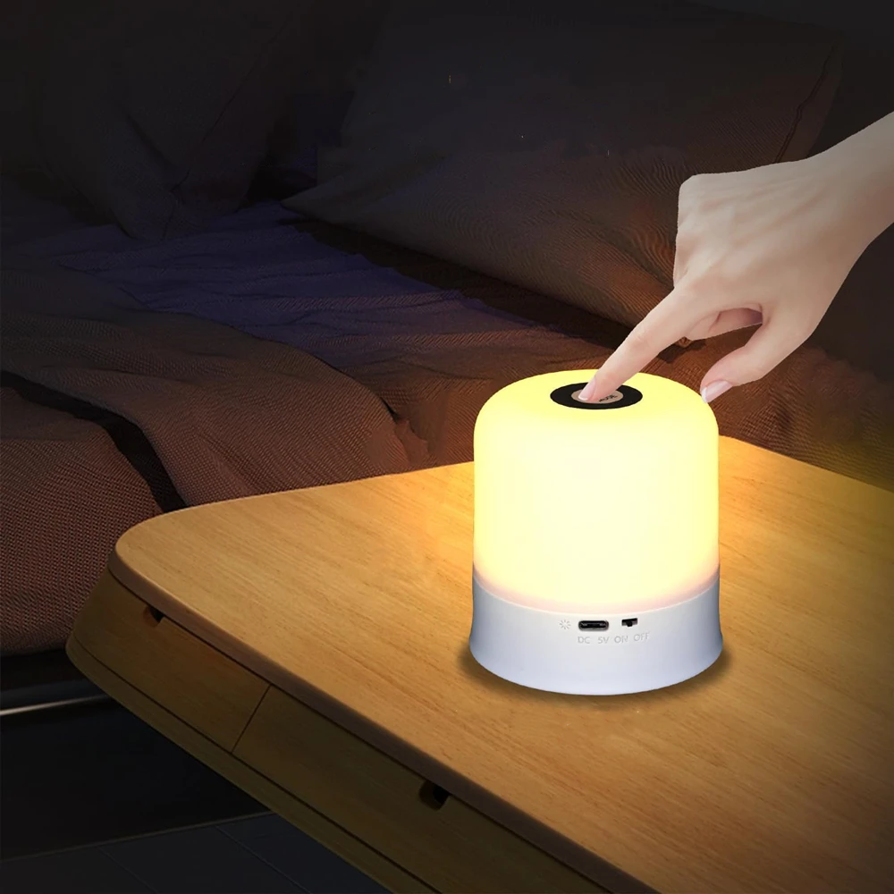 

Touch night light Three kinds of light touch adjustment Soft light irradiation let you sleep comfortably