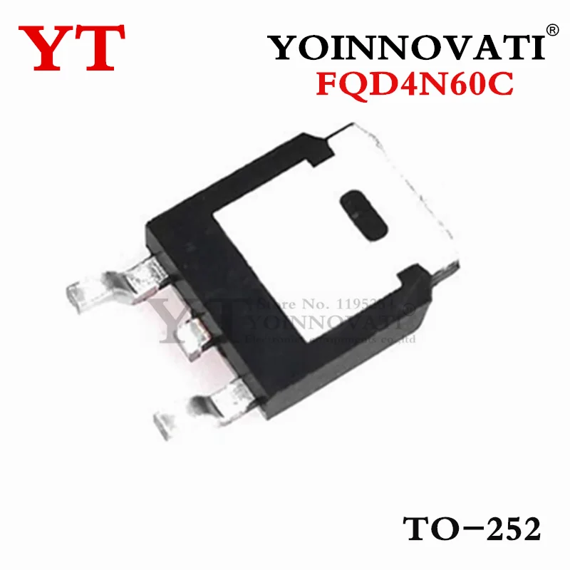 10pcs/lot FQD4N60C 4A 600V 4N60