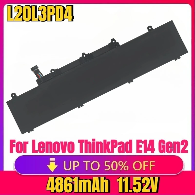 

Для Lenovo ThinkPad E14 Gen2 Gen3 E15 Gen2 Gen3 серии 2021 новый L20L3PD4 L19C3PD5 L19M3PD5 11,52 В 4861 мАч 57 Втч аккумулятор для ноутбука