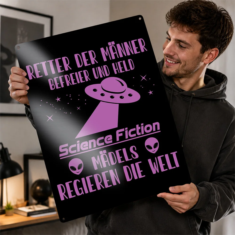 Science Fiction Movies Fan Metal Poster Perfect Gift for Fans Lovers Customized Wall Art Metal Sign for Decor Luxury Funny Signs