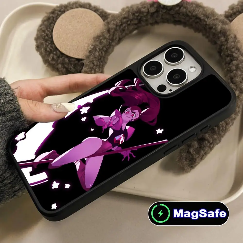 

Чехол для мобильного телефона Steven Universe Spinel для iPhone 17, 16, 15, 14, 13, 12, 11 Air Pro Max Plus Magsafe, цветной чехол с матовой поверхностью