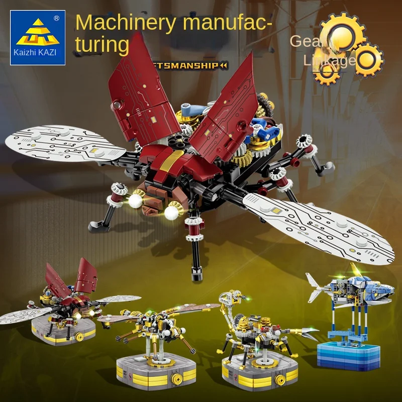 

Kaizhi New Product Mechanical Punk Insect Series KY7707 Building Block Assembly Model Toy