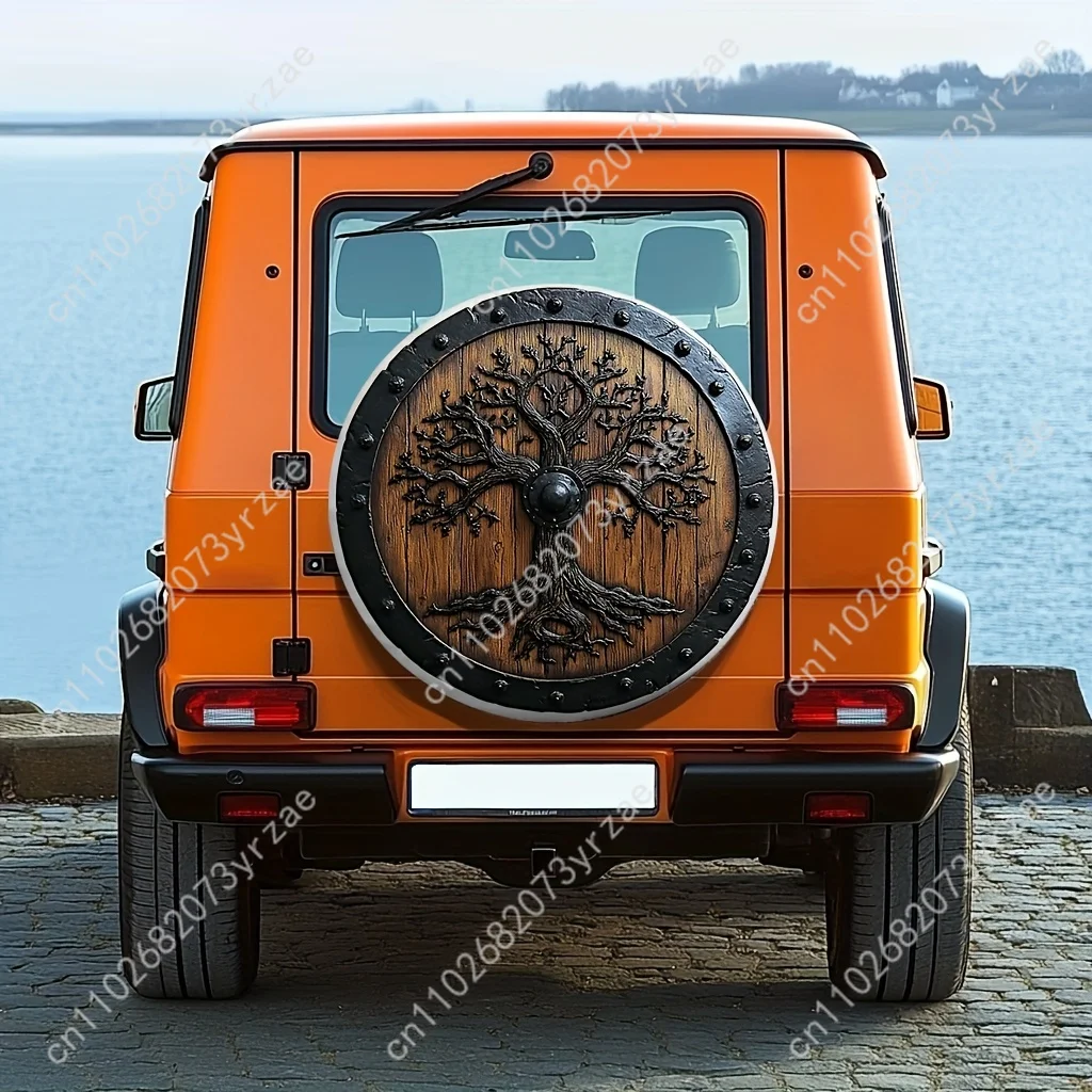 

Tree Of Life Various Models Spare Car Tire Cover Sand Dust Prevention Protect Wind Rain Tire Cover Sturdy Durable Tire Covers