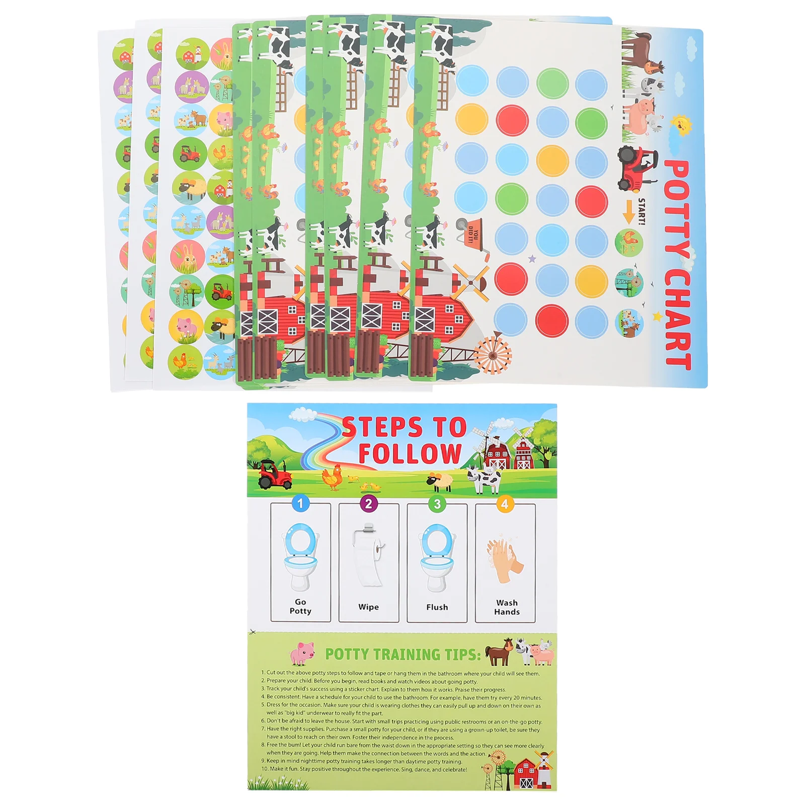 Potty Training Stickers Chart for Boy Children Girl Kids Plane Puzzle Pieces Toddler