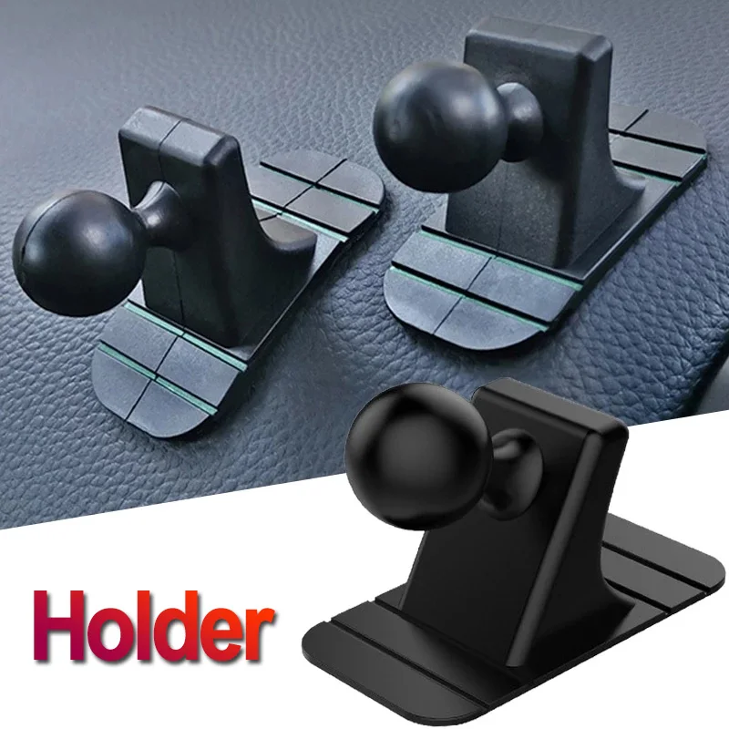 Portable Car Phone Holder 17mm Ball Head Base Auto Air Vent Stand Dashboard Mount Suction Base Anti-skid Bracket Car Accessories