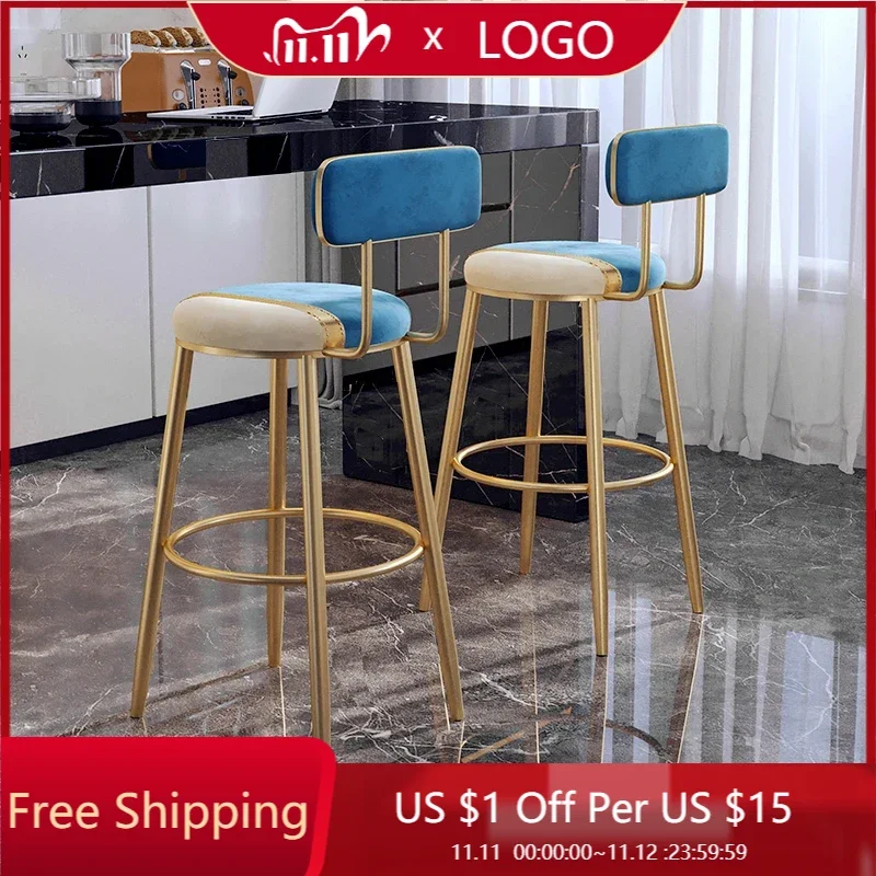 

Modern Counter Stool Designer Coffee Shop Dining Chairs Kitchen Office Gaming Sillas Altas Para Barra De Cocina Home Furniture