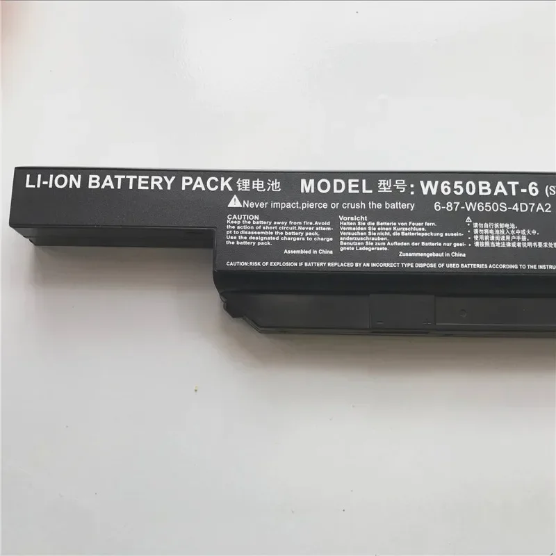 W650BAT-6 Laptop Battery for Hasee K650  K610C K650D K570N K710C K590C K750D Series Clevo W650S W650bat 6 Batterie