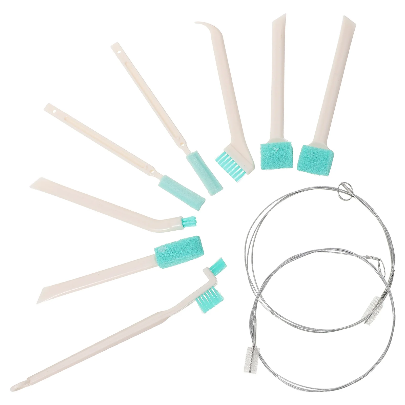 

Ice Maker Cleaning Brush Set 2 Nylon Drain Brushes 8 Gap Brushes Plastic Compact Design Home Appliance Tools