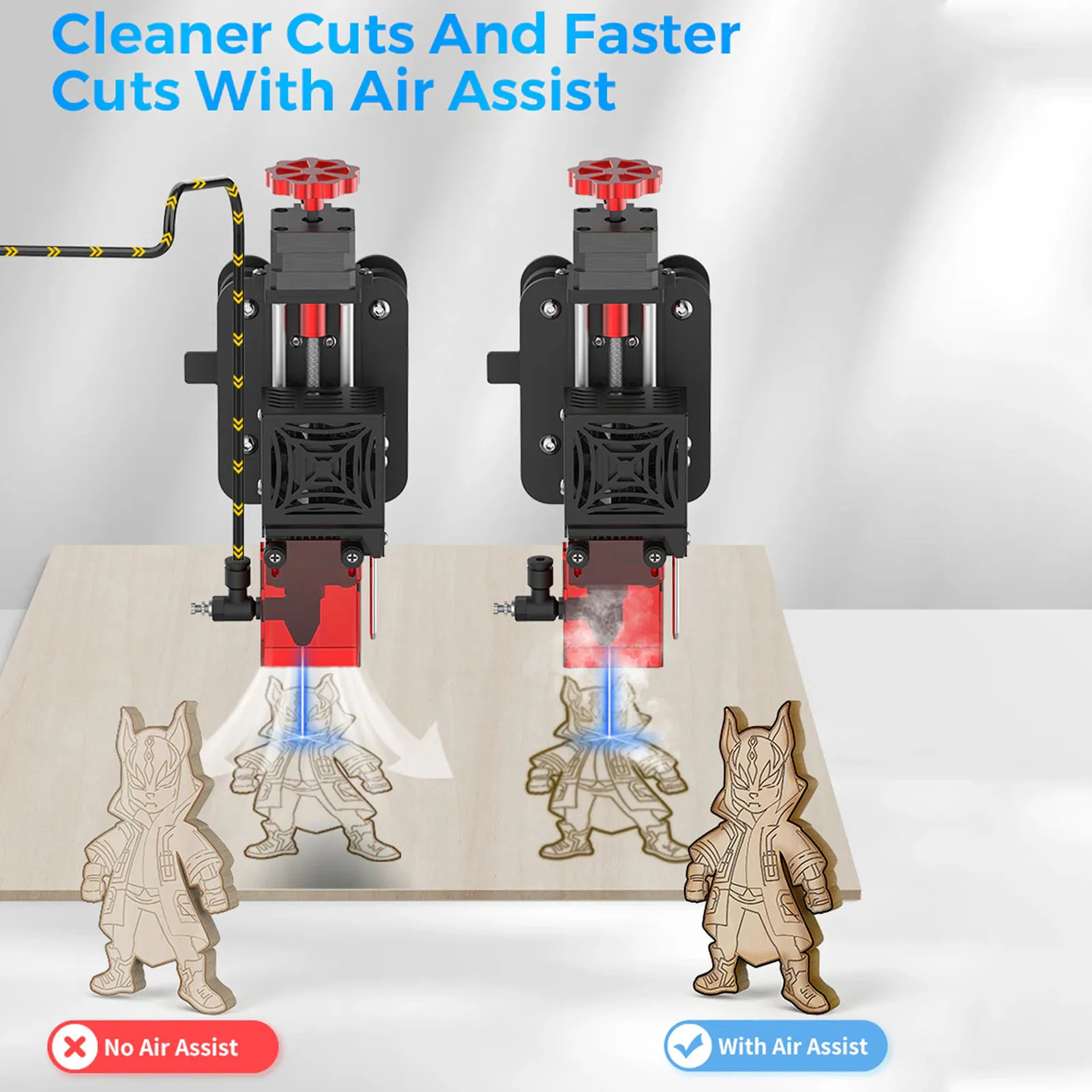 مضخة مساعدة الهواء قابلة للتعديل لتدفق الهواء منخفضة الضوضاء لآلة القطع والنقش بالليزر