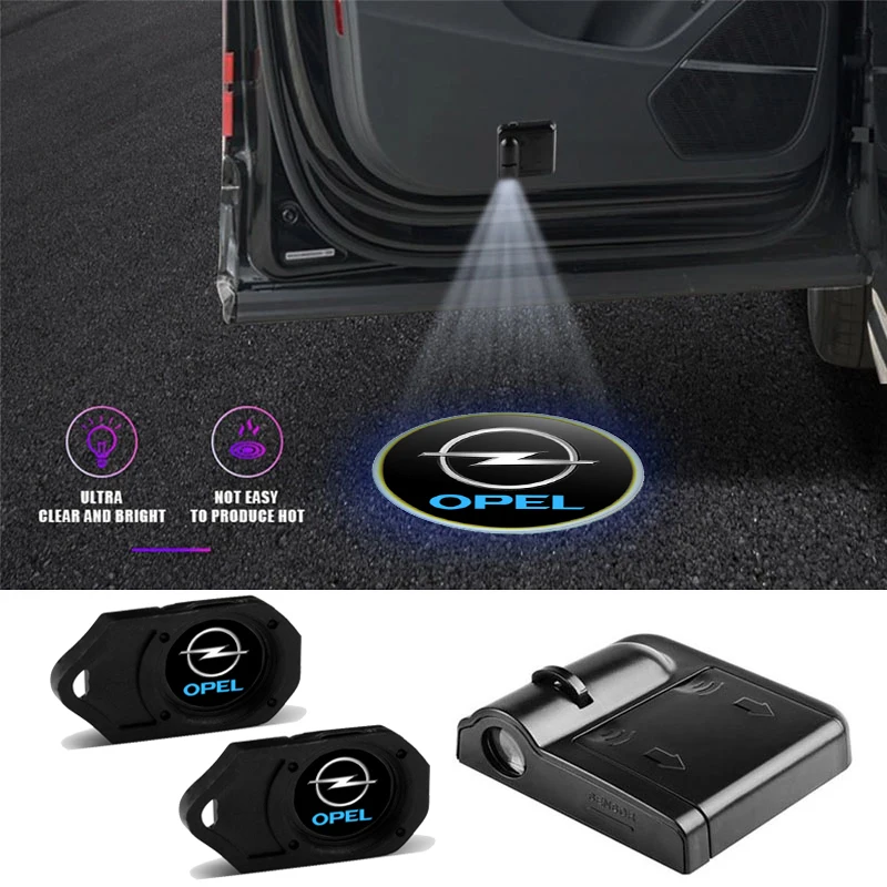 

Car Door LED Wireless Projector Lamp HD Welcome Lights Accessories For Opel Astra j Insignia Astra Corsa Zafira b Mokka Vivaro