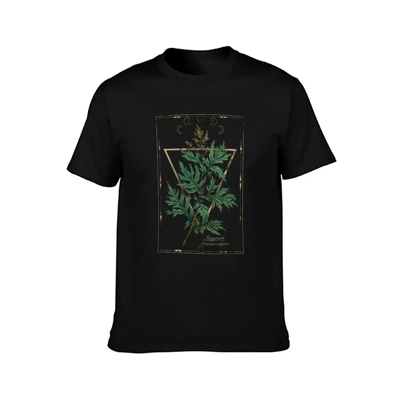 Mugwort. Magical herbs. T-Shirt oversizeds anime figures workout shirts for men