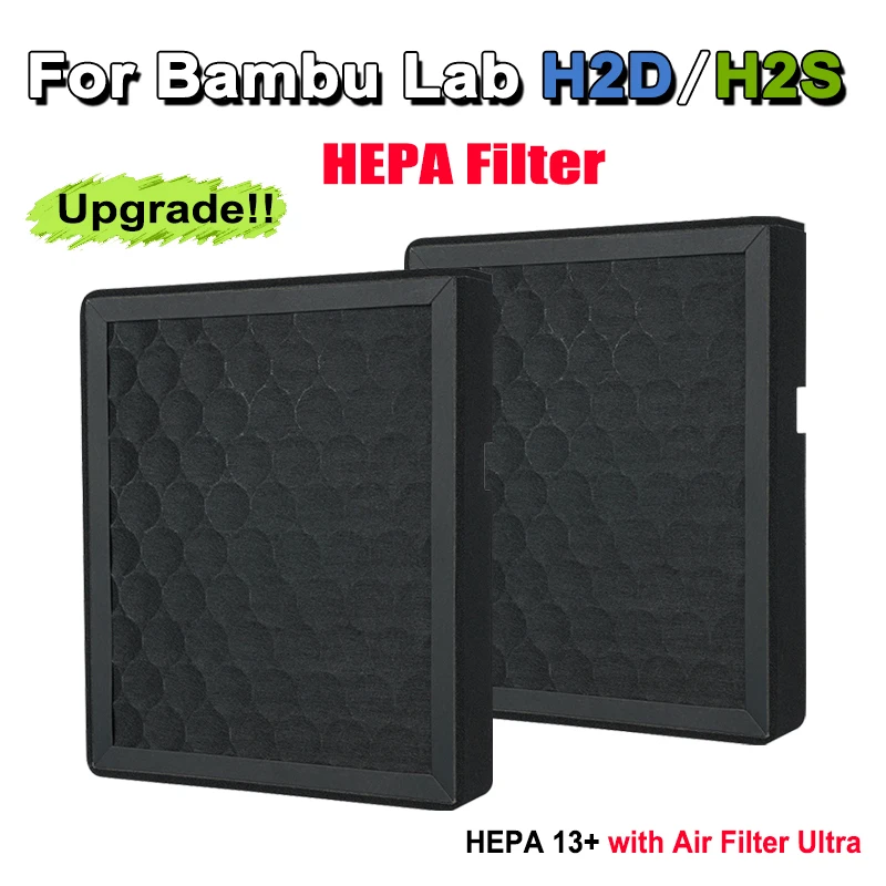 For Bambu Lab HEPA 13 + G4 + Activated Carbon Combo Air Filter Ultra for H2D Series 3D Printers OEM Replacement