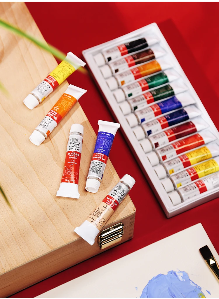 WINSOR & NEWTON Ölfarben-Set, 12/18/24 Farben, 12 ml Tube, feine Malpigmente, professionelle Farbe, Künstlerbedarf, Künstler, Anfänger – Detail 17