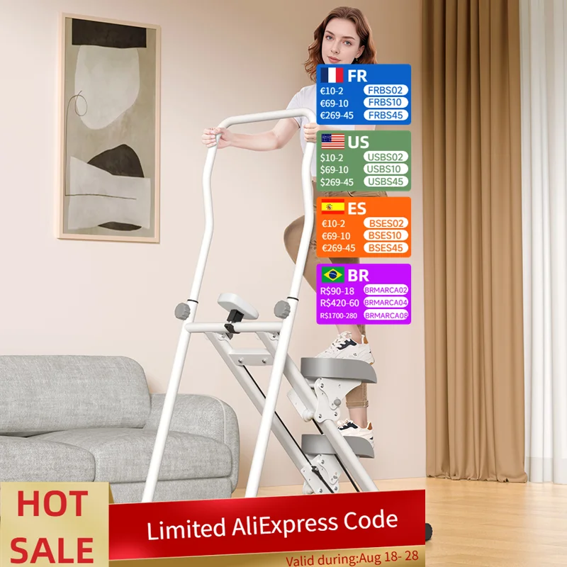 

Newest Vertical Climber Machine Folding Cardio Exercise Climber With Extended Step Range Stair Stepper for Home Gym Exercise