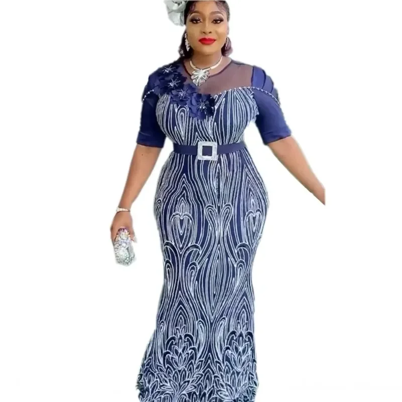 

Африканские платья для женщин Vetement Femme Dashiki Abaya Diamonds Maxi Dress Африканская одежда Dashiki Ankara платья осень новинка