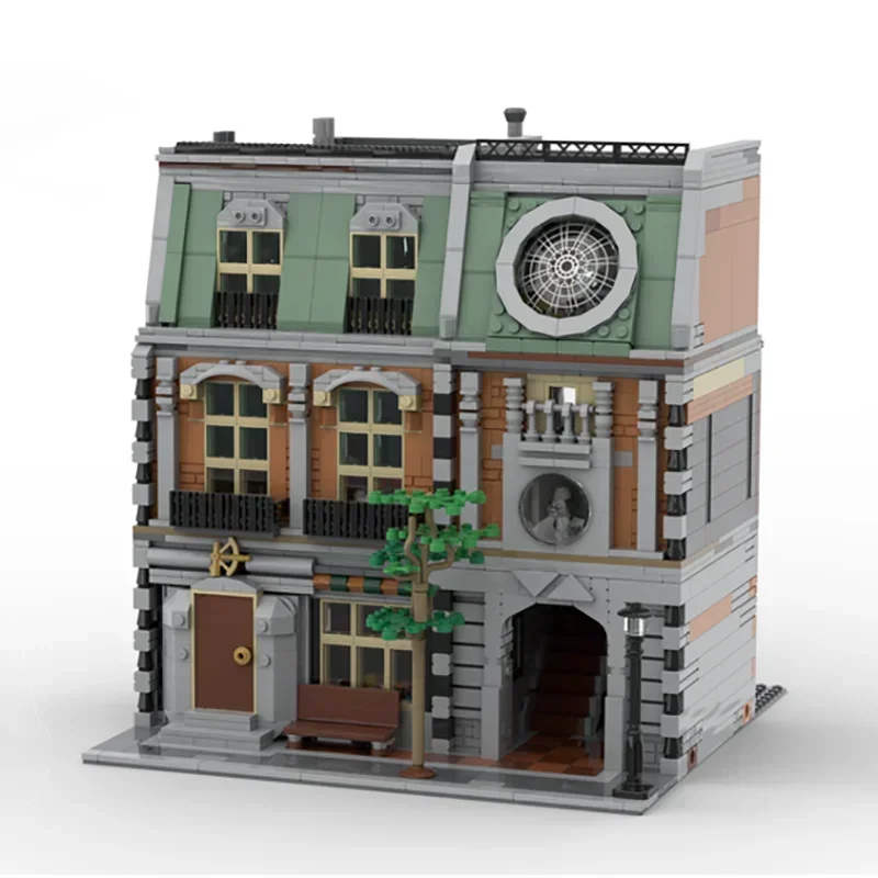 Berühmte Filme Moc Bausteine Sanctorum Architektur Modell Technologie Ziegel Stadt Street View DIY Spielzeug Für Kinder Kinder