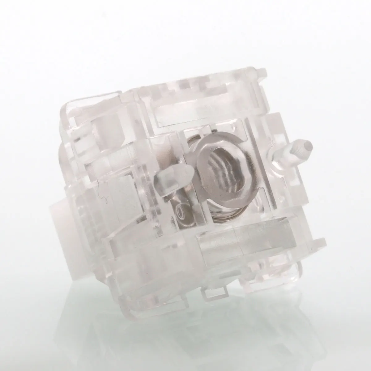 PHYLINA ThunderFlash مفاتيح مغناطيسية بيضاء - لوحات مفاتيح ألعاب RGB خطية مسبقة التشحيم سعة 35 جرامًا، تصميم شفاف مع قانون قابل للتعديل