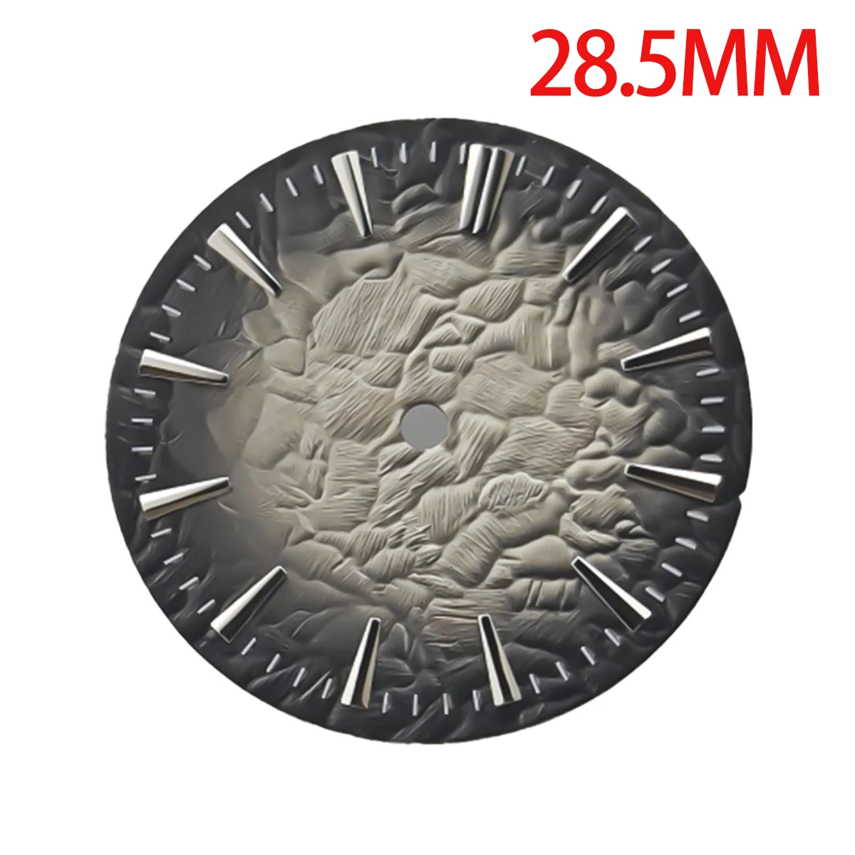 Modified 28.5mm Watch Dial Stone Pattern Gradient Color Watch Faces No Date Watch Accessories for NH35 NH36 Movement