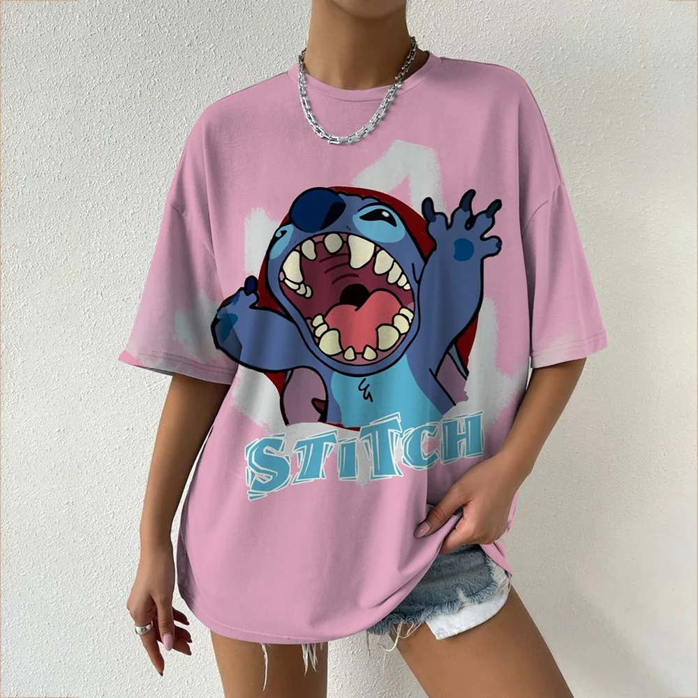 ديزني بين النجوم الطفل سلسلة مطبوعة موضوع تي شيرت قميص الحلو كول الشارع الصيف تي شيرت المتضخم النساء الكبار والأطفال #2