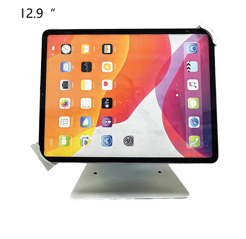 Anti-theft Desk Stand Fit for 7.2-13 Inch Universal Tablet PC Full Motion Anti-Theft Desk Stand with Lock Metal Material