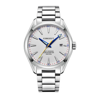 Luxury nh35 Corgeut Watches 41mm Men's Clock Automatic Relogio Masculino Mechanical Sapphire Steel Band Waterproof Watch For Men