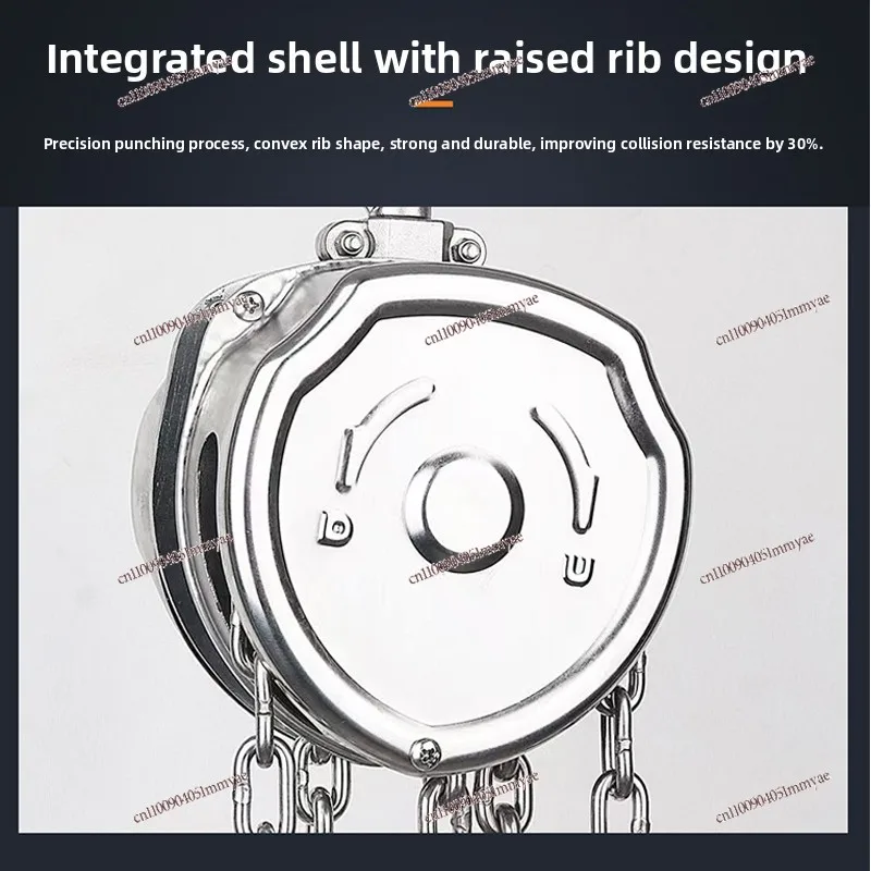 Wciągarka łańcuchowa ze stali nierdzewnej 1 tona 2T6 metrów 9M w całości wykonana ze stali nierdzewnej, ręczna wciągarka