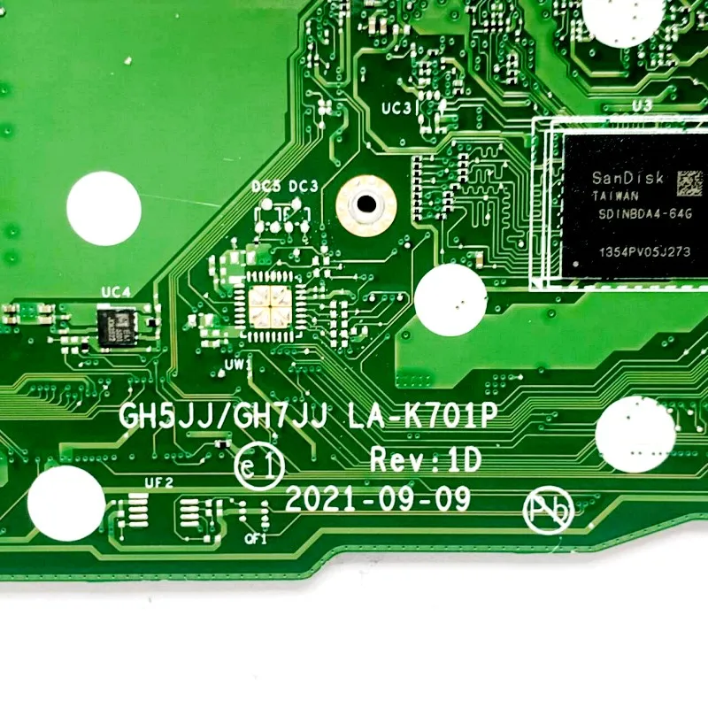 GH5JJ/GH711 LA-K701P For Acer Aspire A115-32 A315-35 Laptop Motherboard NBA6W11003 With SRKH0 N4500 CPU 100% Tested OK