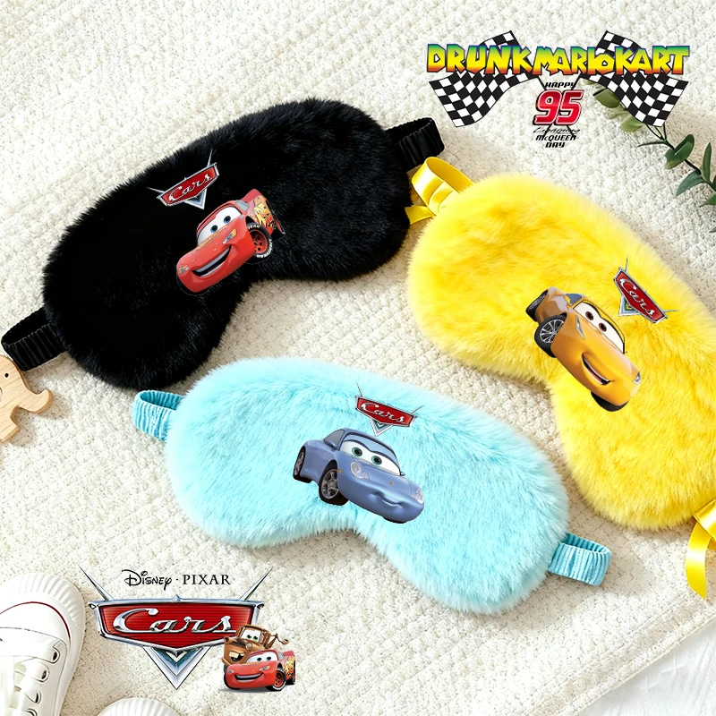 Sleeped Eye Masks for Women Men Cute Anime Cars Movie Man Office Siesta Shade Patch Travel Relax Mask Gift