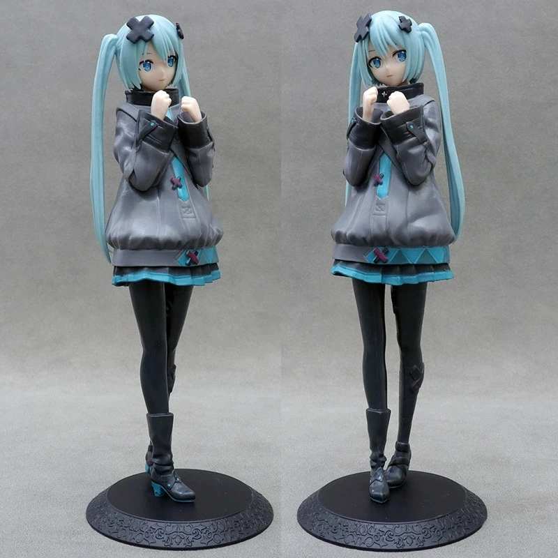 En Stock 21cm Hatsune Miku en el mundo, un Miku que no puedo cantar Anime acción Kwaii Miku figuras modelo juguetes regalos de navidad