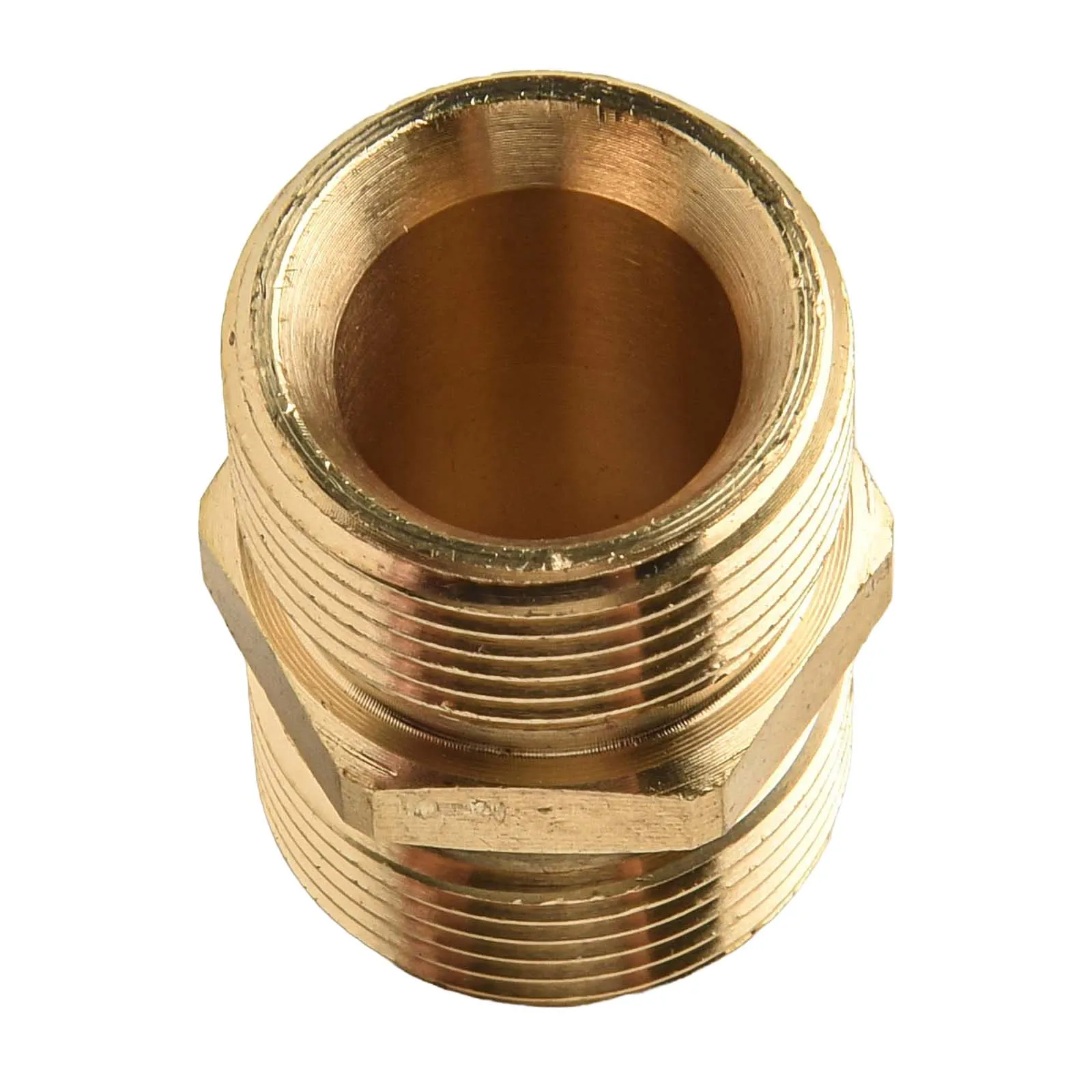 M22 Male to Male Hose Adapter Solid Brass Construction for Garden Garage and Roof Cleaning Long lasting and Reliable