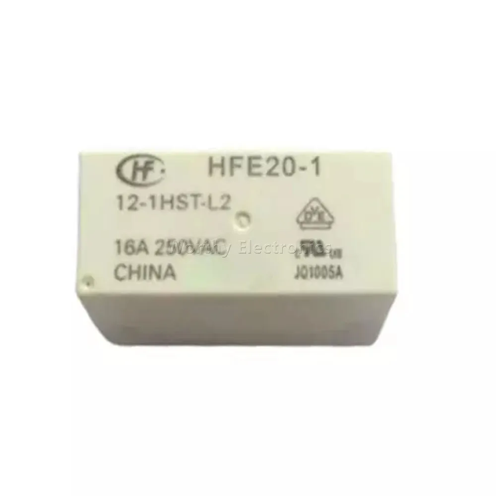 

Free Shipping 10PCS/LOT 12VDC 16A 5PIN Relay HFE20-1-12-1HST-L2