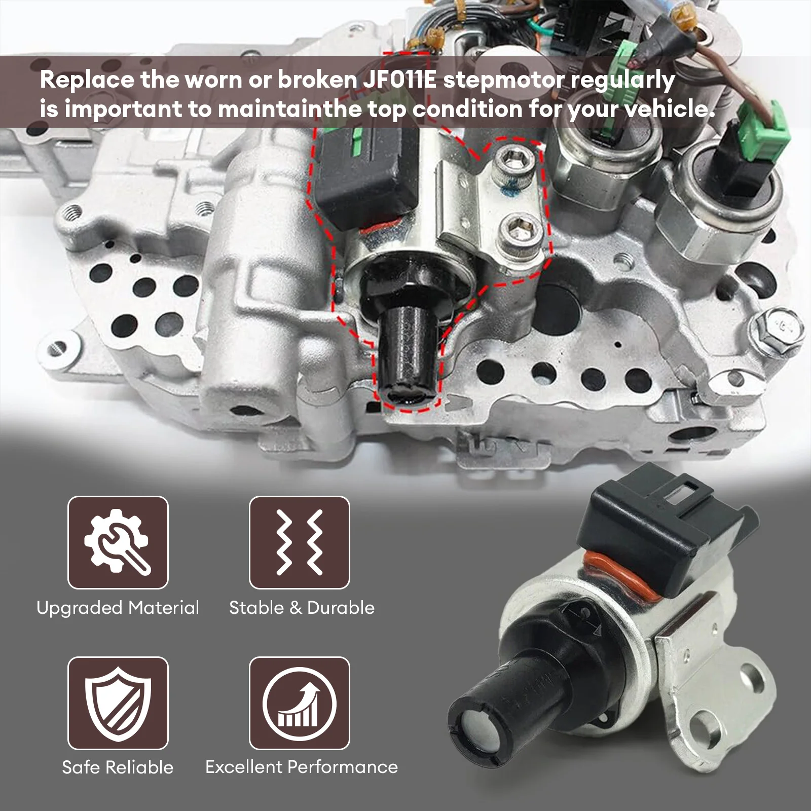 TRANSPEED RE0F10E CVT JF011E Getriebe Neuer Schrittmotor für Nissan Altima Sentra Dodge Caliber 203452 A 33435J D33439N
