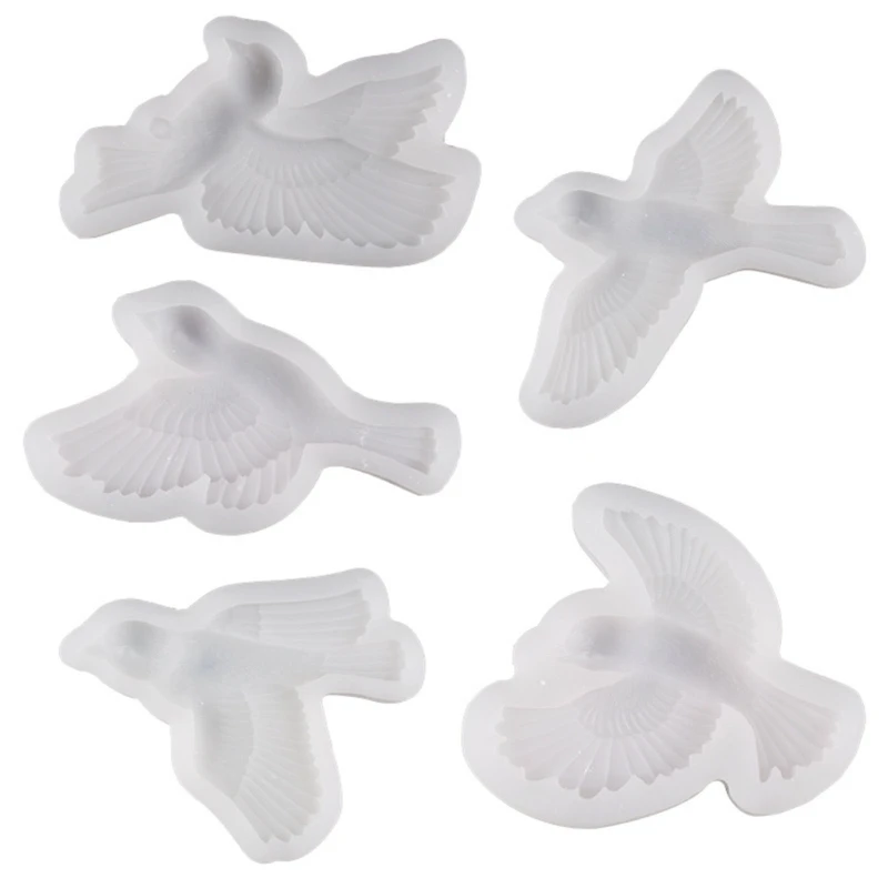 

Wall-Decor Silicone Resin Mold 3D Birds Epoxy Casting Mold Gypsum Dropshipping