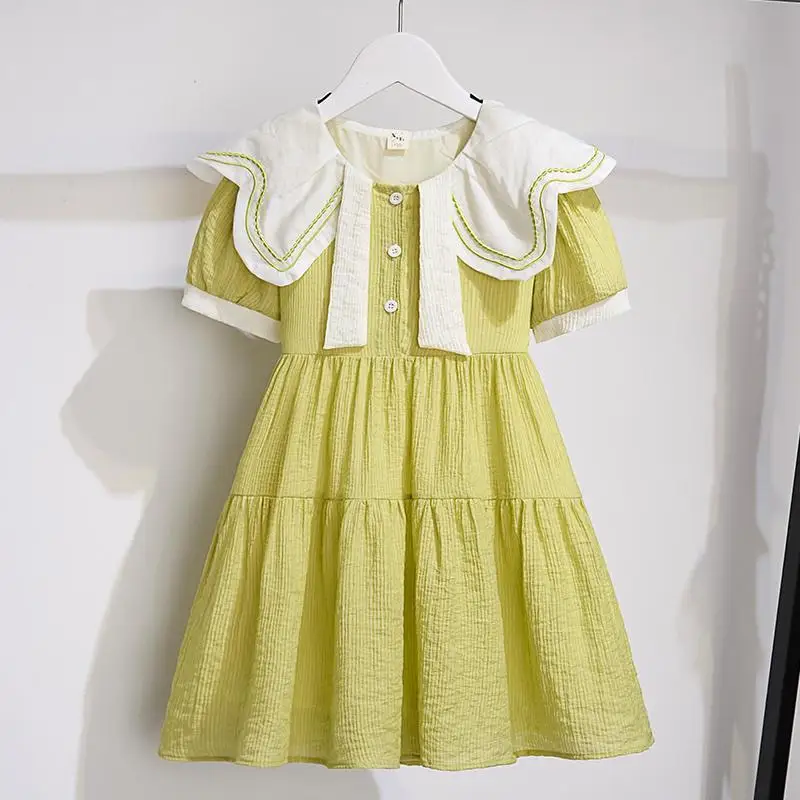 

Дышащее тонкое платье для девочек от 8 до 14 лет, одежда для девочек, элегантные платья для девочек, лето 6 лет, детская юбка, пляжная