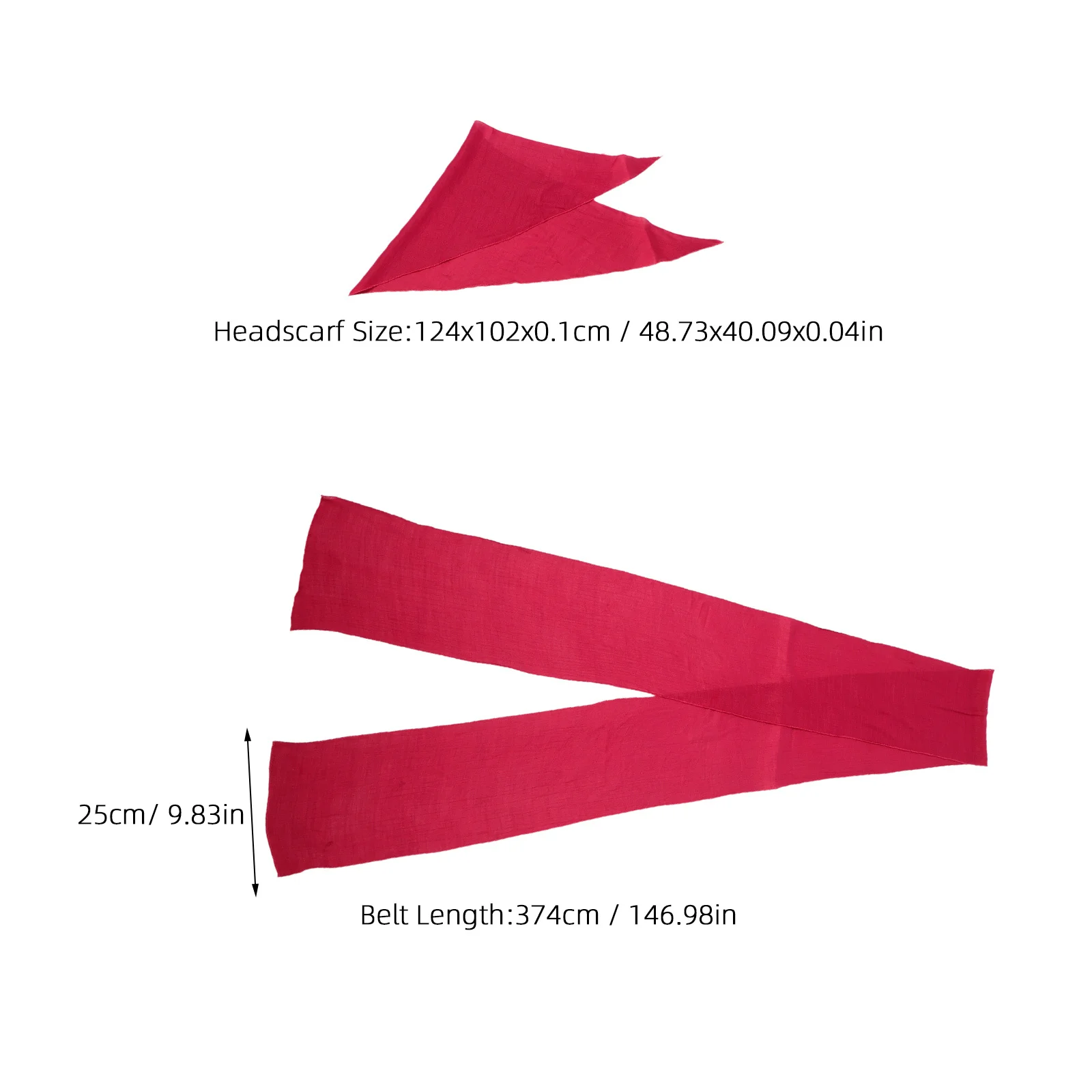 1 Zestaw Pirackich Akcesoriów Ciemnoczerwona Bandana Pas na Pas Halloweenowy Kostium Piracki Chusta na Głowę Damska Męska Stroje Halloweenowe