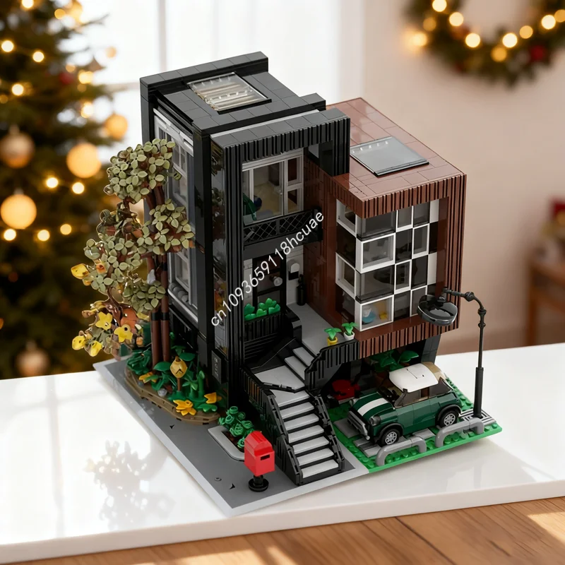 

3294 шт. MOC HEA JEA Вилла модульная модульная модель строительные блоки архитектурная игрушка сборка DIY идея рождественские подарки кирпич дети