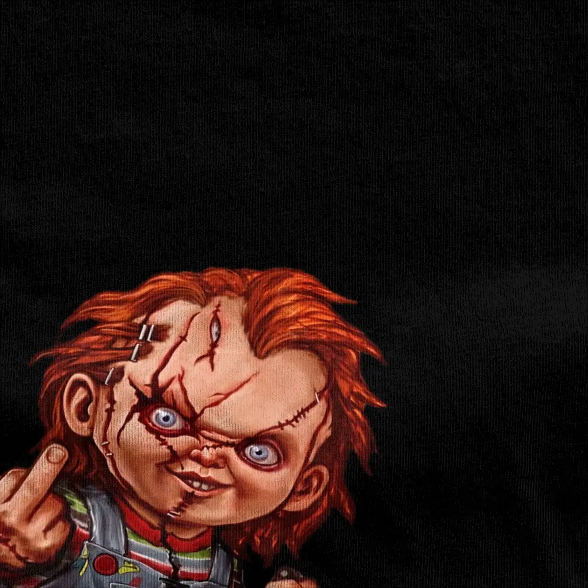 Men Women T-Shirt The Killer Doll Accessories Funny Cotton Short Sleeve Horror Chucky T Shirts O Neck Tops Plus Size