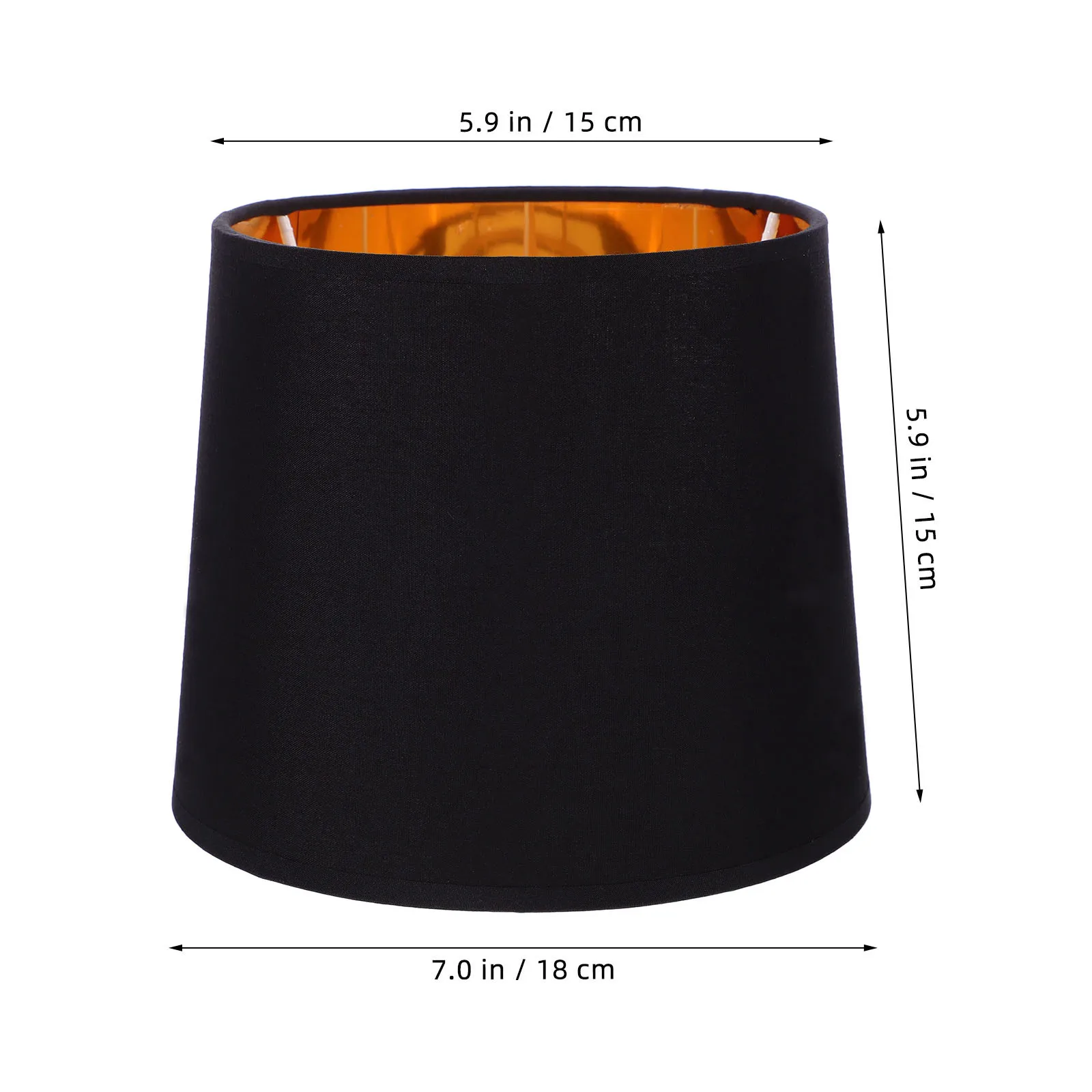 

Fabric Lampshade Lampshade Linen Bedside Lamp Shade Replacement Black Outer Gold Inner Bedside Table Lamp Shades Lighting Covers