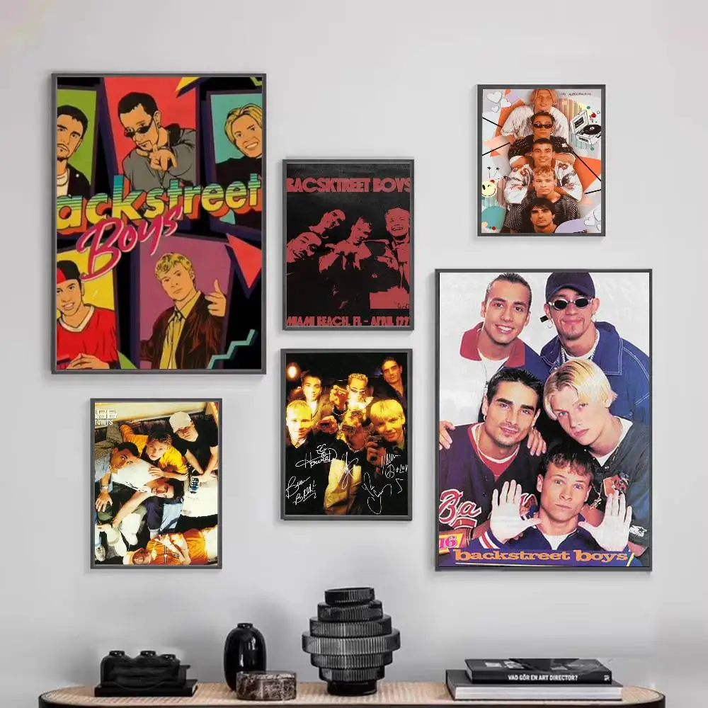

B-Backstreet Boys BSB Poster HD Quality Wall Art Retro Posters For Home Room Wall Decor Self Adhesive