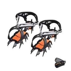 Outdoor Stainless Steel Ice Claws, Snow Resistant Shoe Studs, Crampon, Ice Walking Equipment, Mountaineering Shoe Covers