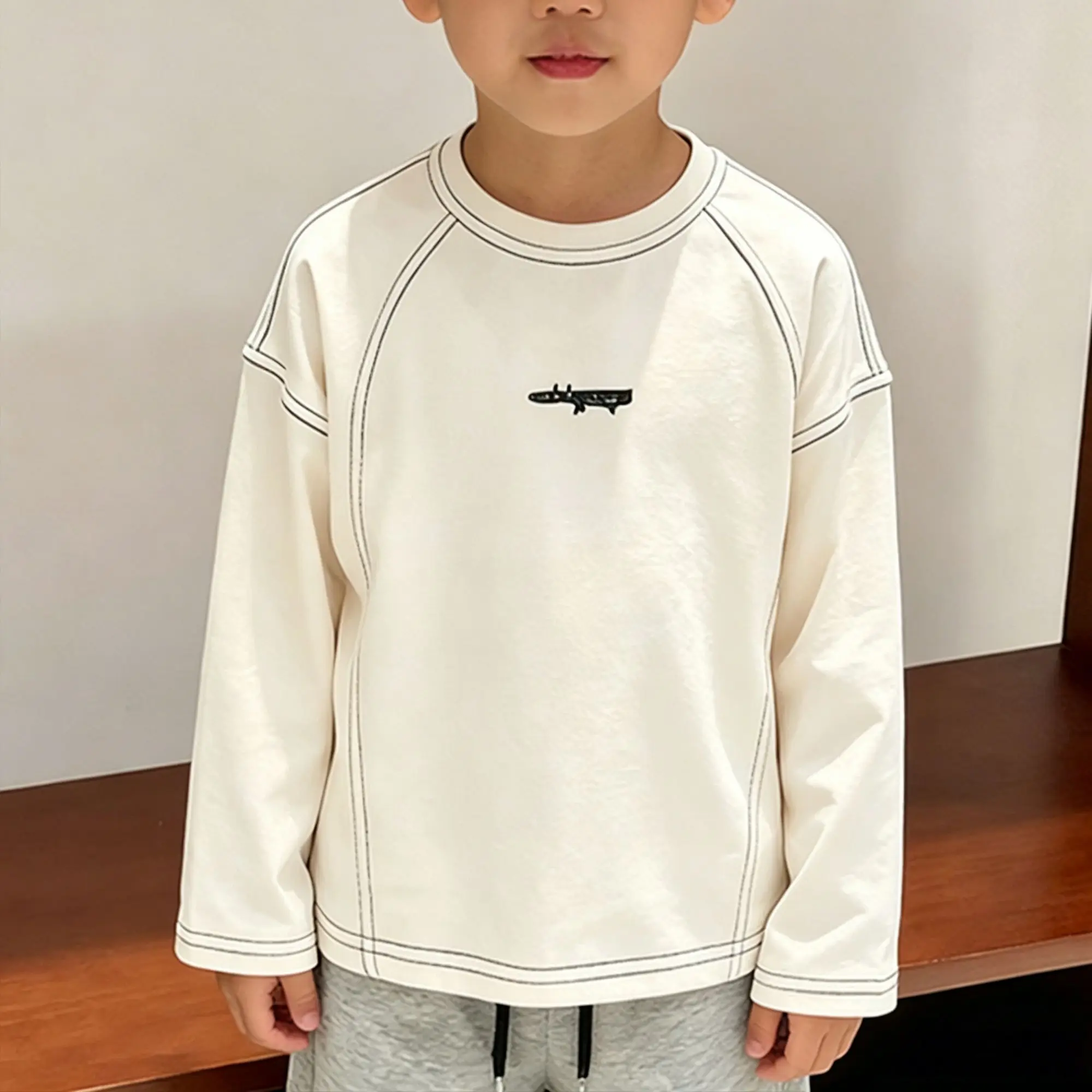 2026 Boys Cotton Long Sleeve T Shirt Spring Autumn Toddler Baby Tops Kids Undershirt Children Casual Clothing