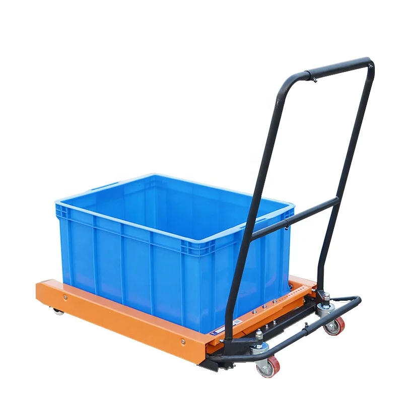 2024 new style 250kg plate truck mini Turnover Box Cart truck box trolley