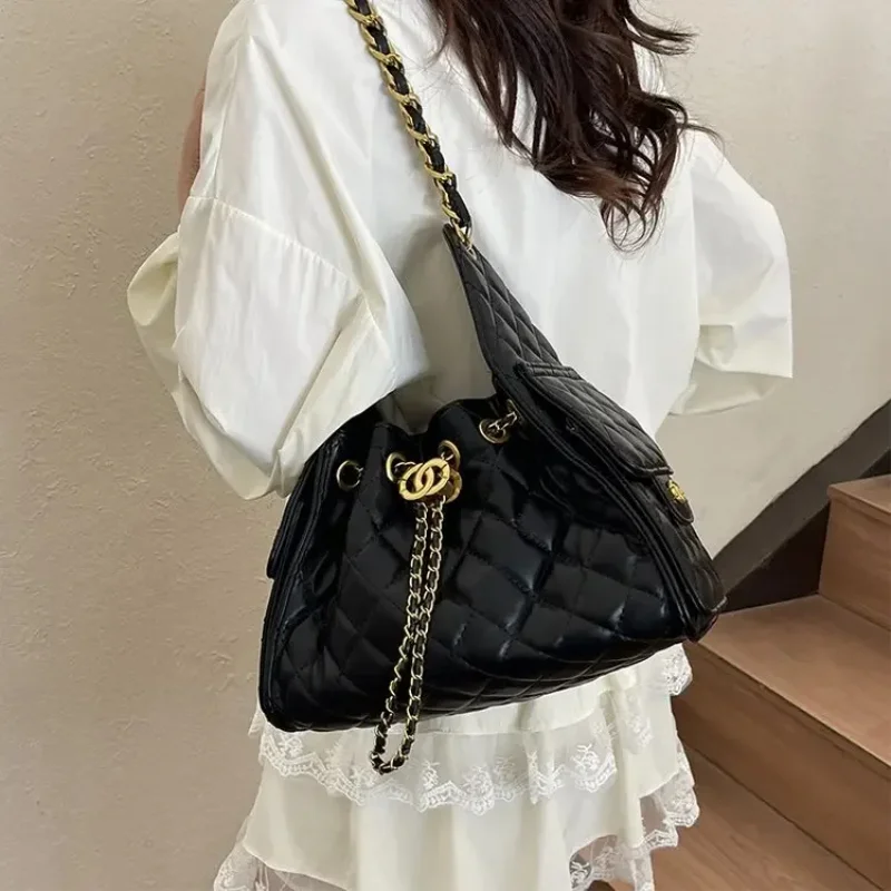 

New Luxury Crossbody Bag for Women Fashion Shoulder Bag with Chain Strap, Minimalist Top Handle Purse for Daily Use