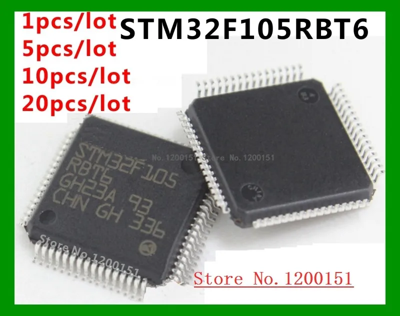 

STM32F105RBT6 STM32F105RB STM32F105 LQFP64 STM32F407VET6 STM32F103VCT6 ST72F321R9T6