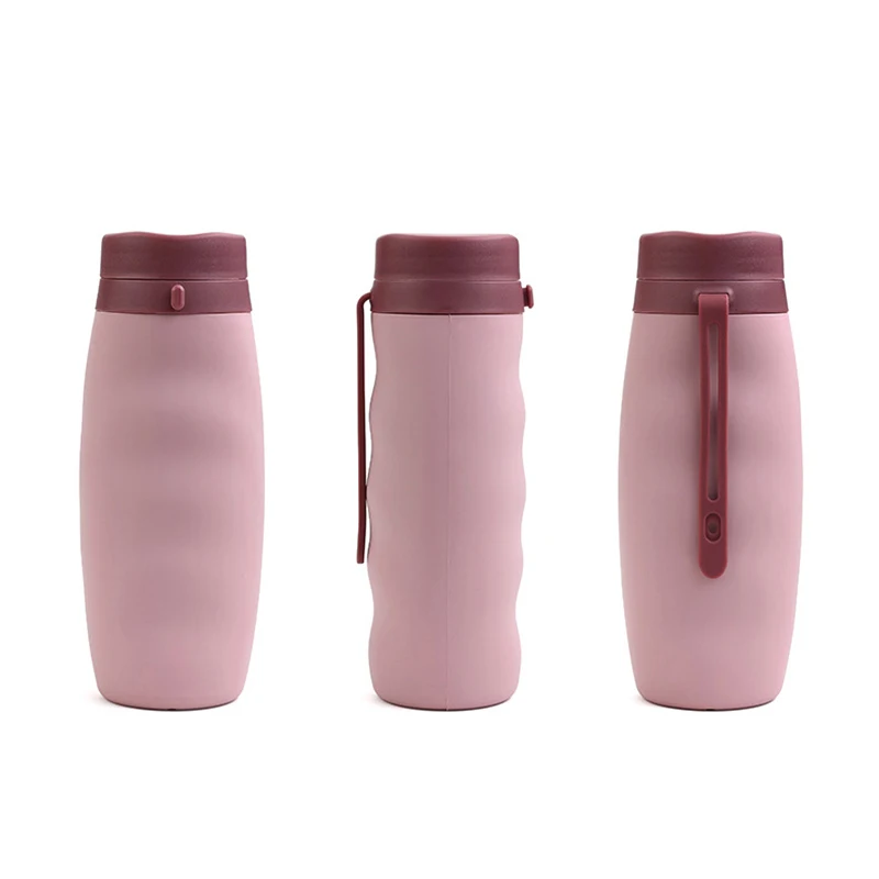 3PCS Cycling Bottle Outdoor Portable Silicone Folding Bottle Sports Drink Cup Reusable Creative Travel Water Bottle Bike